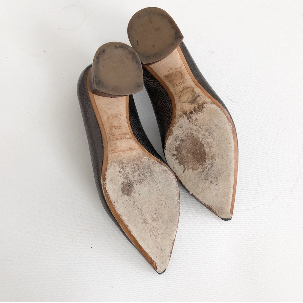 Nicholas Kirkwood Pewter Leather Beya Loafer Heel - Picture 7 of 9